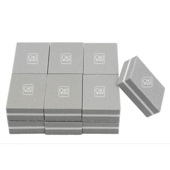 Nail File Mini Sponge 100/180 Nail File Buffer Block Buffing Sanding Nail Tools 50Pcs / Bag Ok!Gel Polish