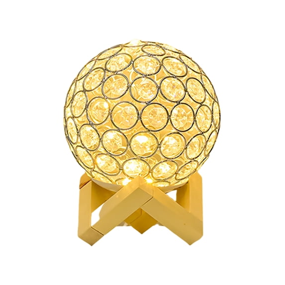 Crystal Tennis Lamp Rechargeable Led Energy-Saving Night Light Bedroom Sleep Touch Girl Decoration Lamp