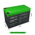 thumbnail image 2 of Batería de ciclo profundo LiFePO4 THISSENERGY SYSTEM 12V 7Ah 84Wh, 2 of 5