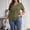 Army Green, variant on Oplxuo Womens Plus Size Tops Ribbed Short Sleeve Shirts Summer Casual V Neck Tshirts Loose Fit Dressy Tunics