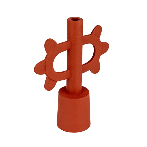 Bloomingville Scalloped Taper Candleholder, Terra-Cotta Color
