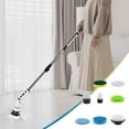 thumbnail image 4 of Iumwxz Foldable Rotating Handheld Wireless Cleaning Brush Long Handle Adjustable Extendable Multi-angle Multi-head Bathroom Kitchen Multi-mode Portable 1 Pack 红, 4 of 9
