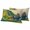 Blue, Green, Gold, variant on Green Mountains Outdoor Waterproof Throw Pillow Covers 20x12 Set of 2, Elegant Summer Botanical Modern Art Decorative Pillowcases Cushion Pillowcase for Couch Sofa Patio Outside Pillow Protector