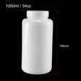 thumbnail image 2 of Unique Bargains Plastic Lab Chemical Reagent Bottle 1000ml/34oz Wide Mouth Sample Sealing Liquid Storage Container 2 pcs, 2 of 3