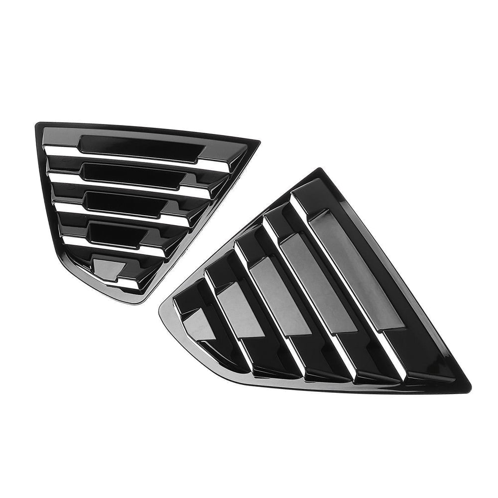 Walmeck Automotive Window Louver Car Rear Quarter Blinds Side Window Scoop Louvers Carbon Fiber Style for 2018 Toyota Camry 