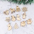 thumbnail image 5 of OFFIGAM 100Pcs Circle Shape Graffiti Chip Pendants Cedar Sawdust for Christmas Festival, 5 of 8