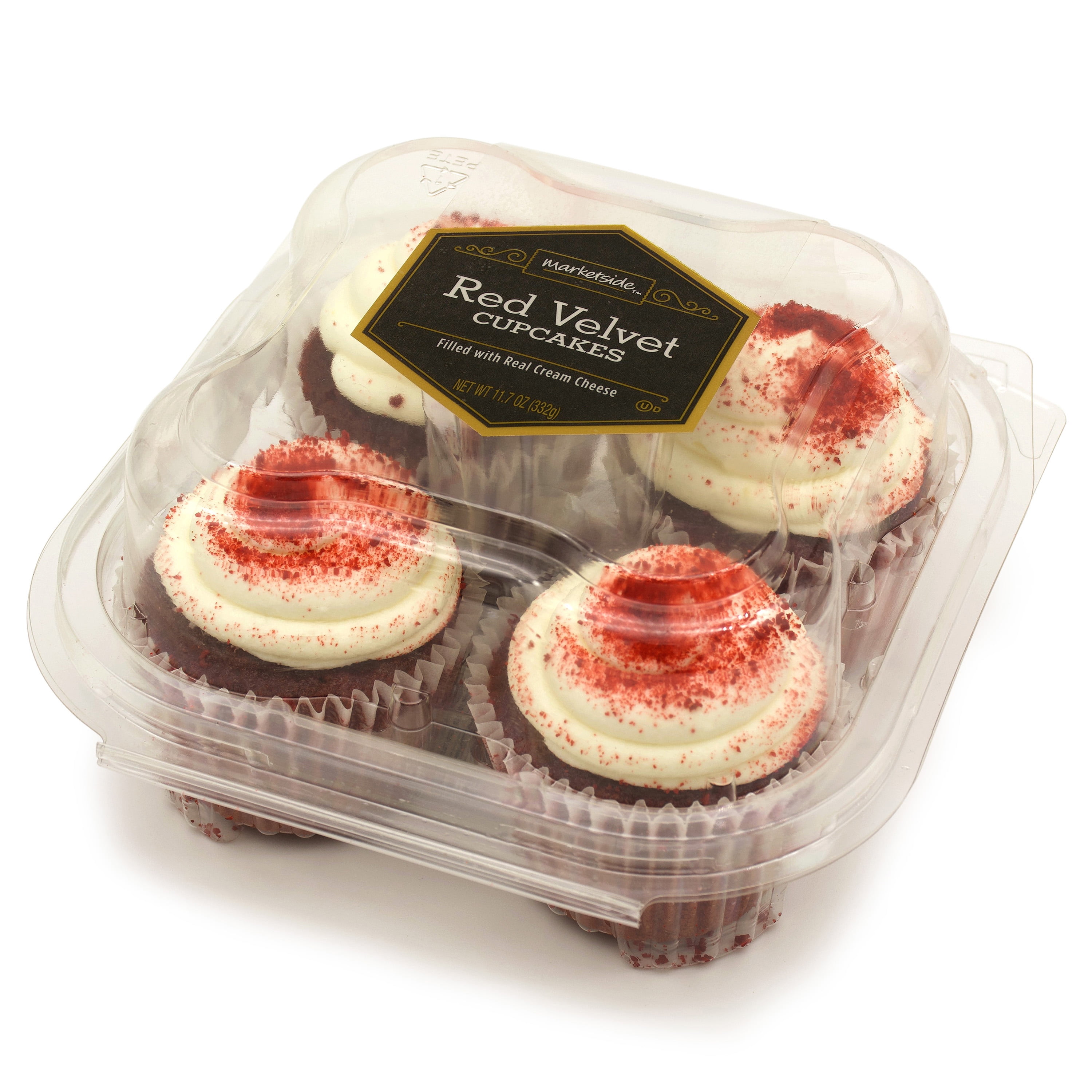 Marketside Red Velvet Gourmet Cupcakes, 11.7 oz, 4 Count