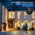thumbnail image 6 of VIANIS 2 Pack Motion Sensor Outdoor Lights, Dusk To Dawn Outdoor Lighting, Modern Led Exterior Light Fixture, Anti-rust Outdoor Lantern For Front Porch Waterproof Black Outdoor Wall Sconce For Garage, 6 of 9