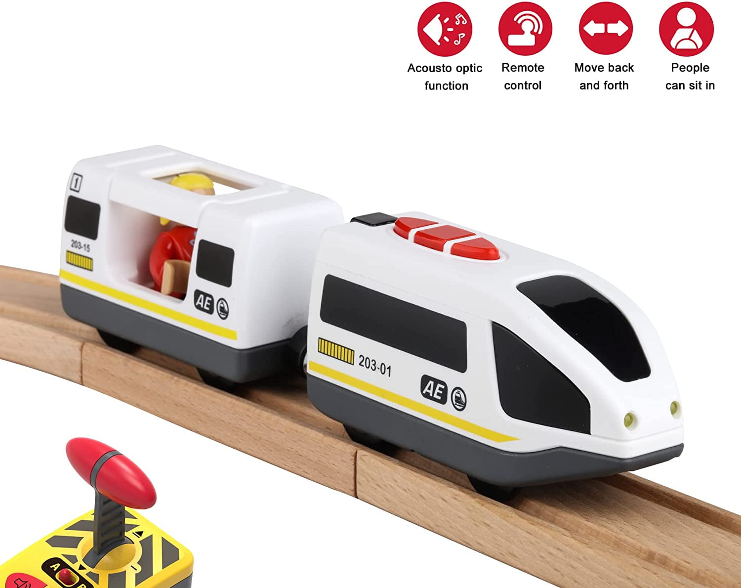 Buy Wooden Train Set Accessories Battery Operated Train