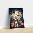 thumbnail image 3 of Happy Halloween Vampire Shiba Inu BOO with Pumpkins Fun and Spooky Vertical Matte Canvas Poster Shibas Dog Lovers Gifts Idea Wall Art Home Decor - 00018, 3 of 5