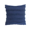 thumbnail image 1 of LR Home PILLO07513ENSFFPL Coussin à Coussin Carré Carré Bleu Foncé - 20 x 20 Po., 1 of 1