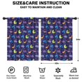 thumbnail image 2 of Blackout Kids Curtains,DarkBlue Dinosaurs with Shapes Pattern Childrens Insulated Curtains Set Of 2,Bedroom Essentials,Toddler Room Decor 42"x54", 2 of 5