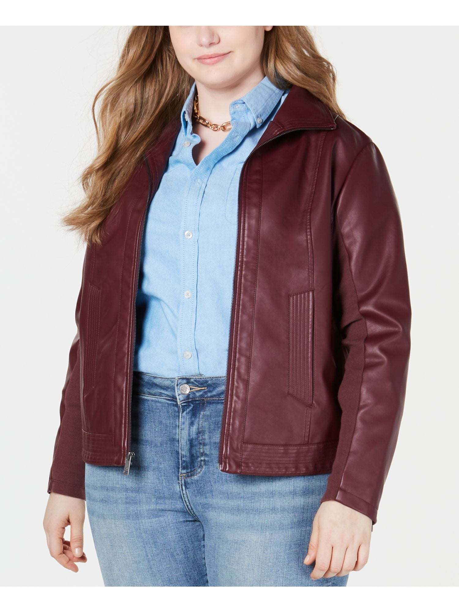 kenneth cole women's leather coats
