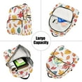thumbnail image 5 of FORMRS Mini Backpack Purse for Women Quilted Travel Daypack Casual Shoulder Bag, Blue Leaves, 5 of 7