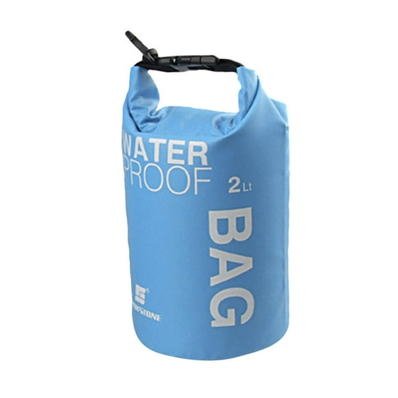 Bolsa Seca Impermeable Perfecl Saco y Rollo Flotante para Cosas Secas Azul 2L
