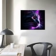 thumbnail image 3 of COMIO Cat with Purple Eyes Wall Art Painting Pictures Print On Canvas Animal The Picture for Home Modern Decoration, 3 of 4