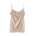 thumbnail image 2 of iHengLiXing 2025 Plus Size Tank Tops for Women Dressy Casual Women's Summer Casual Fashion Solid Color Sexy Sleeveless Suspender Top Beige L, 2 of 6