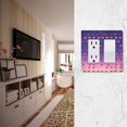thumbnail image 5 of Yayeee Rocker Switch Wall Plate 2-Gang 4.7"x4.6" Home Decorative Outlet Cover, Gradient Love, 5 of 6