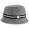 No Boundaries - Herringbone Boater Hat