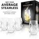 thumbnail image 4 of Final Touch Conundrum White Wine Glasses - Set of 4 Stemless Handcrafted Glasses - 9 oz Capacity - Sleek Curves for Comfortable Tasting - Dishwasher Safe (GG5008), 4 of 4