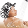 thumbnail image 4 of Yanibest Shower Cap for Women Reusable Waterproof, Adjustable Non-Slip Shower Hair Cap, Washable Bath Hat for Long Hair, 4 of 11