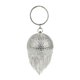 thumbnail image 1 of Bolso de mano de noche de cristal con bola redonda para mujer, bolsos de fiesta de boda con borlas, plateado Feliz Sencillez, 1 of 5