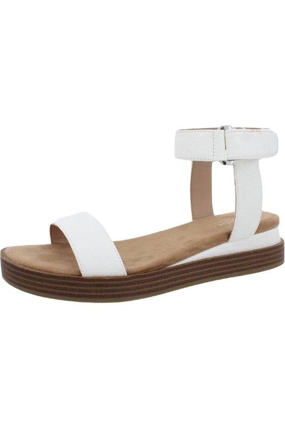 Womens Cherryll Leather Flats Slingback Sandals