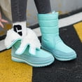 thumbnail image 3 of Botas de nieve de estilo coreano para hombre y mujer, de algodón, gruesas, cálidas, impermeables, antideslizantes, de felpa de lana, para exteriores, de noreste, para invierno, 3 of 5