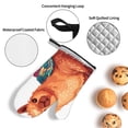 thumbnail image 3 of Salouo Cozy Knitting Llama for Oven Mitts and Potholders BBQ Gloves-Oven Mitts and Pot Holders Non-Slip Cooking Gloves for Cooking Baking Grilling (4-Piece Set), 3 of 6