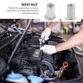 thumbnail image 4 of 40 Pcs River Nuts Stainless Flat Head Rivnut Thread Rivet Nuts Knurled Body Nuts, 4 of 7