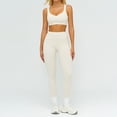 thumbnail image 5 of PISONIC Womens Workout Set Two Piece U Back Color Block Sports Bra Matching High Waist Leggings Gym Work Pilates Outfits, 5 of 6