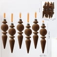 thumbnail image 3 of Coffee Large Christmas Ornaments 6 Pack 17cm Irregular Flocked Tree Hanging Decor, Holiday Party Supplies, 3 of 6
