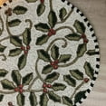 thumbnail image 3 of Set of 6, Enliven, Christmas holly berry, beaded placemat, 14 inch, gifts, 3 of 4
