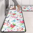 thumbnail image 2 of Kitchen Rugs Sets Of 2,Pioneer Flower Floral Print Pattern Anti Fatigue Kitchen Mat Rugs Non Slip Washable,Decorative Kitchen Floor Mats for Kitchen,Sink,Laundry,17"x47"+17"x47", 2 of 5