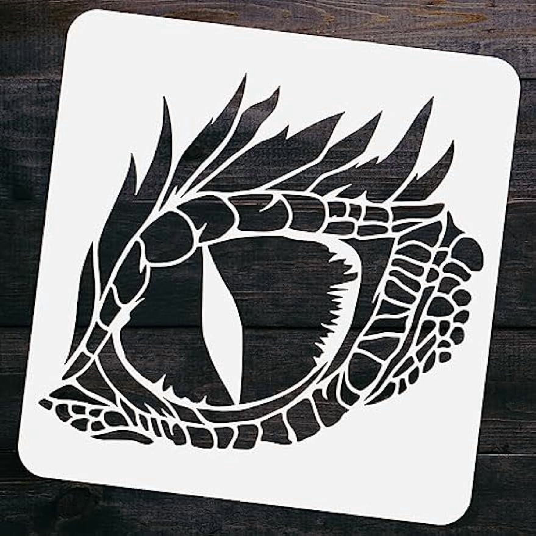 Dragon Eye Painting Stencil 11.8x11.8inch Reusable Eye of The