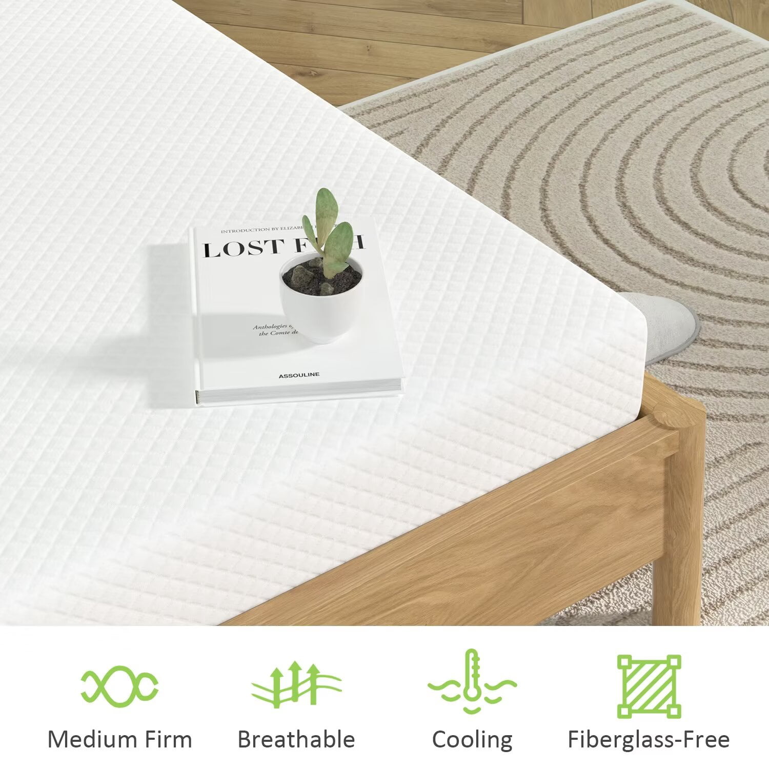 YRLLENSDAN Full Size Mattress 6 Inch Full Bed Mattress Fiberglass Free Certipur-Us Certified Cool Sleep & Comfy Support Full Mattress in a Box Memory Foam Mattress Full Size Bed Mattress