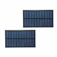thumbnail image 2 of Treedix 2pcs 5.5V 1.6W Polysilicon Solar Panel Glue Solar Cell Battery Charger DIY Solar Product Mini Small Solar Panel Module Kit Polycrystalline Silicon Encapsulated in Waterproof Resin (1.6W), 2 of 4