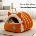 thumbnail image 5 of Removable and Washable Winter Closed-Off Cat Bed, Winter Cave, Warm Foldable Secure Pet Nest for Indoor Cats & Small Dogs, Comfor Plush Snuggle Hut for Cat Puppy, Pets, 5 of 10