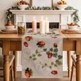 thumbnail image 2 of Table Runner - 120 Inch Long, Ladybugs Eucalyptus Leaves Kitchen Dining Table Runner Dresser Scarves, Spring Botanical Vintage Farmhouse Decor for Coffee Tables Wedding Party Banquet, 2 of 8