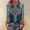 Blue002, variant on Womens 3/4 Sleeve Tops Loose Fit Floral Element Tshirt 2026 Retro Round Necl Shirts Summer Trendy Tunic Tops Green 2XL