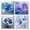 Oil Flower, variant on JYLMOOD 4pcs Paint by Numbers for Adults Kits, DIY Easy Painting by Numbers for Gift Home Wall Decoration 20x20cm(without Frame)