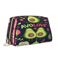 thumbnail image 2 of Cauagu Avocado Love Print Large Cosmetic Bag,Portable Cosmetics Pouch Travel Makeup Bag Large Capacity Travel Makeup Case Organizer Makeup Brush Organizer, 2 of 8