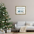 thumbnail image 2 of Stupell Industries Christmas By The Sea Nautical Graphic Art Metallic Gold Floating Framed Canvas Print Wall Art, Design by Kim Allen, 2 of 6