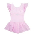 thumbnail image 1 of Wenchoice Pink Rhinestone Chiffon Skirted Leotard M(3-4Y), 1 of 2