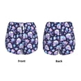 thumbnail image 3 of Salouo Skull crystal flower Print Women's 2 in 1 Running Shorts Double-Layer Shorts Athletic Workout Gym Yoga Shorts Running Shorts for Women-XX-Large, 3 of 7