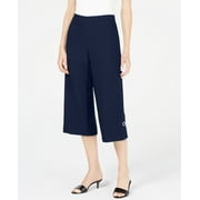 JM Women's Collection Embellished Pull-On Pants Blue Size Small