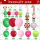 thumbnail image 2 of Kit de Arco de Globos Biapian Rojo Rosa Verde Látex para Navidad, 2 of 7
