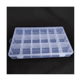 thumbnail image 6 of Tackle Box Organizer 18 Grids Plastic Craft Box Organizer Bead Organizer Clear Fishing Box with Dividers, 4 Pack, 6 of 7