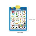 thumbnail image 3 of Lilgiuy Electronic Alphabet Wall Chart, Talking ABC, 123, Music Poster, Kids Learning Toys, Interactive Educational Toddler Toy, Birthday Gifts for Age 1 2 3 4 5 Year Old Boys Girls, Blue, 3 of 8