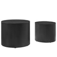 thumbnail image 4 of Modway Amani Ensemble de 2 Tables Basses Rondes Gigognes en Noir, 4 of 10